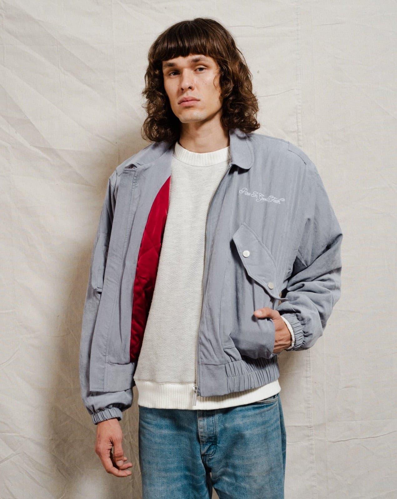 SUEDED FLIGHT JACKET - SUEDED FLIGHT JACKET - ROSE IN GOOD FAITH