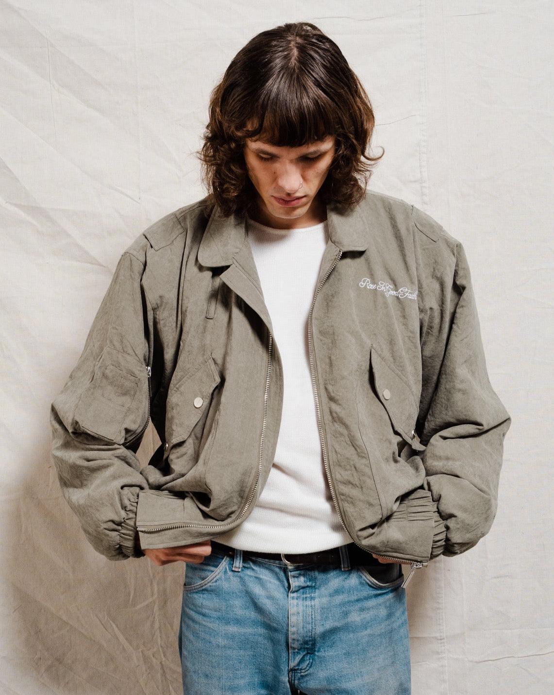 SUEDED FLIGHT JACKET - SUEDED FLIGHT JACKET - ROSE IN GOOD FAITH