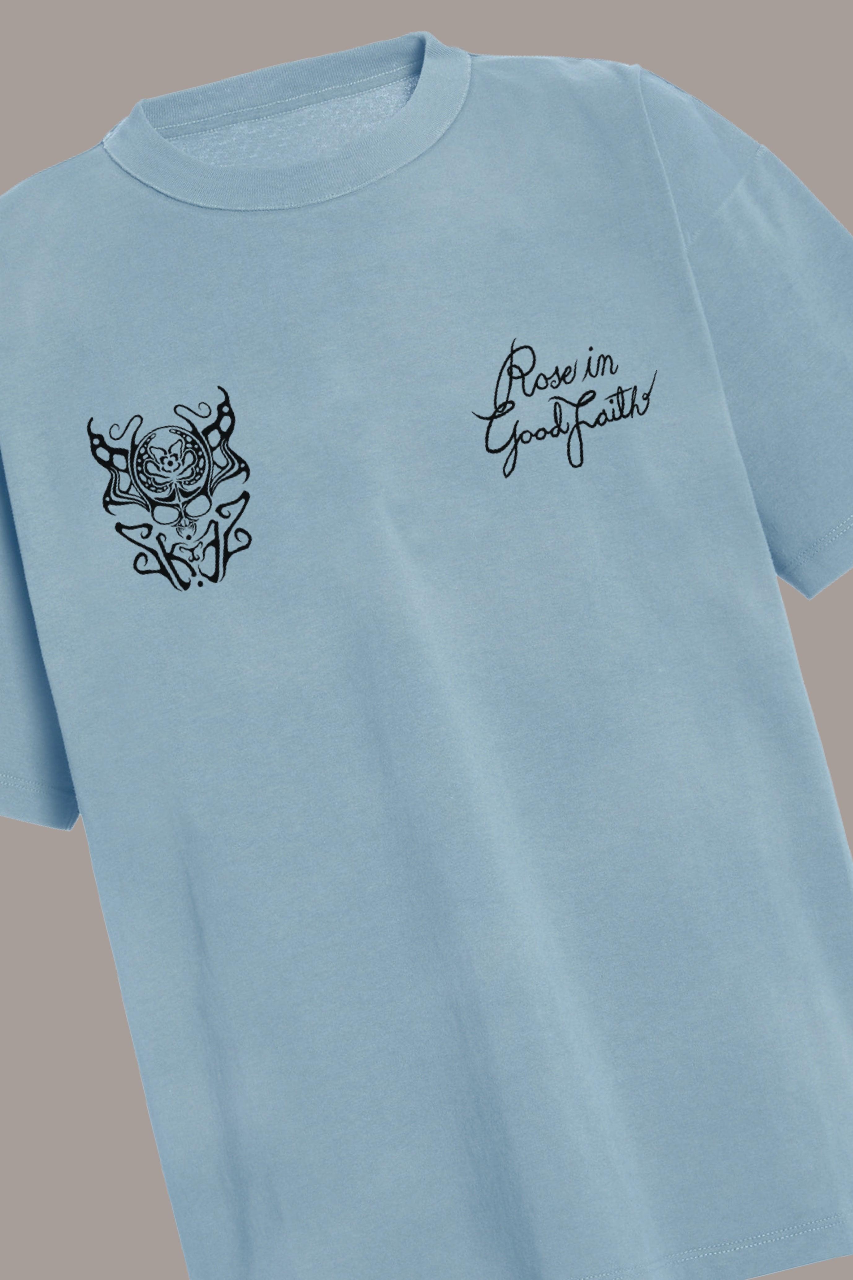 AZURE TEE - AZURE TEE - ROSE IN GOOD FAITH