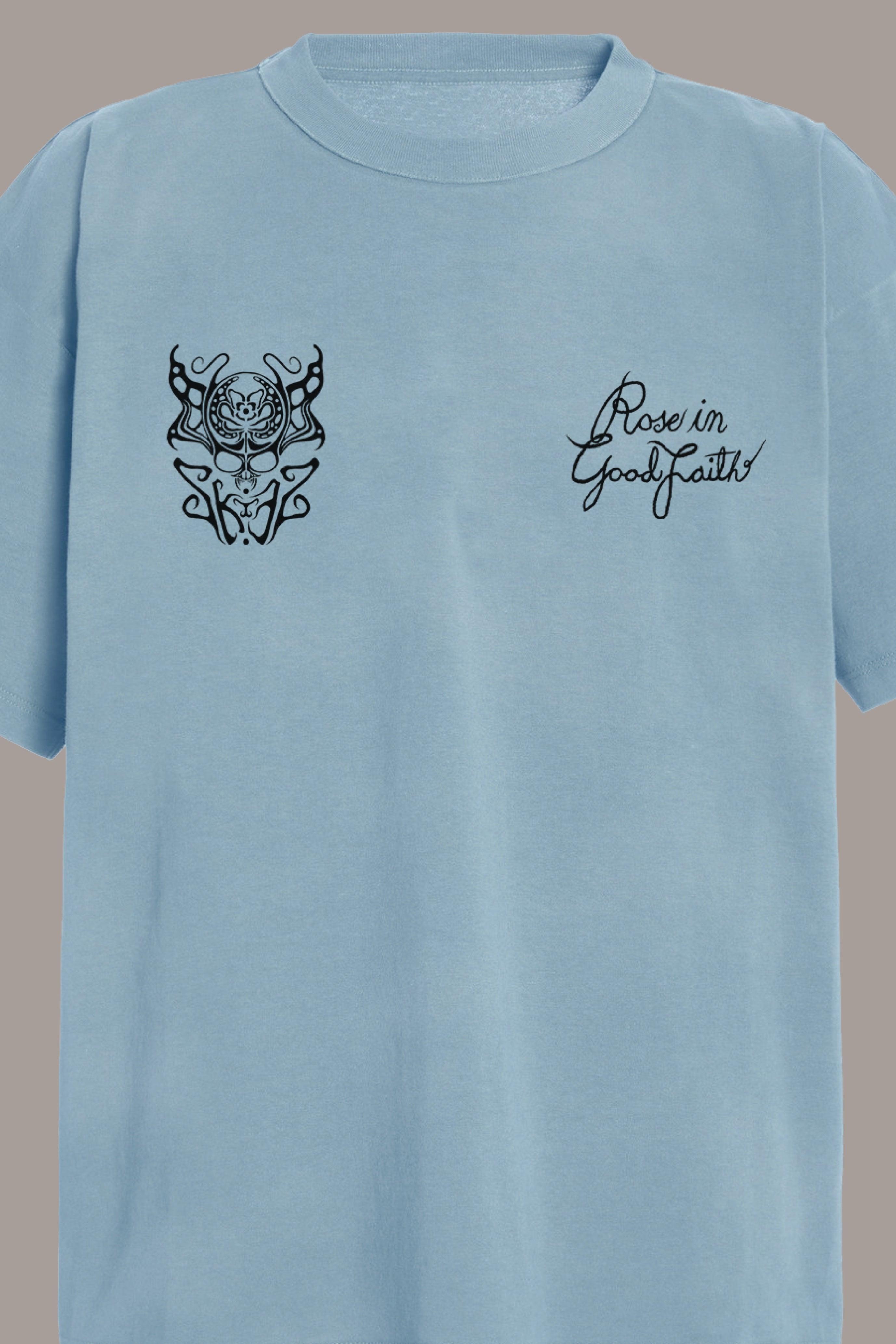 AZURE TEE - AZURE TEE - ROSE IN GOOD FAITH