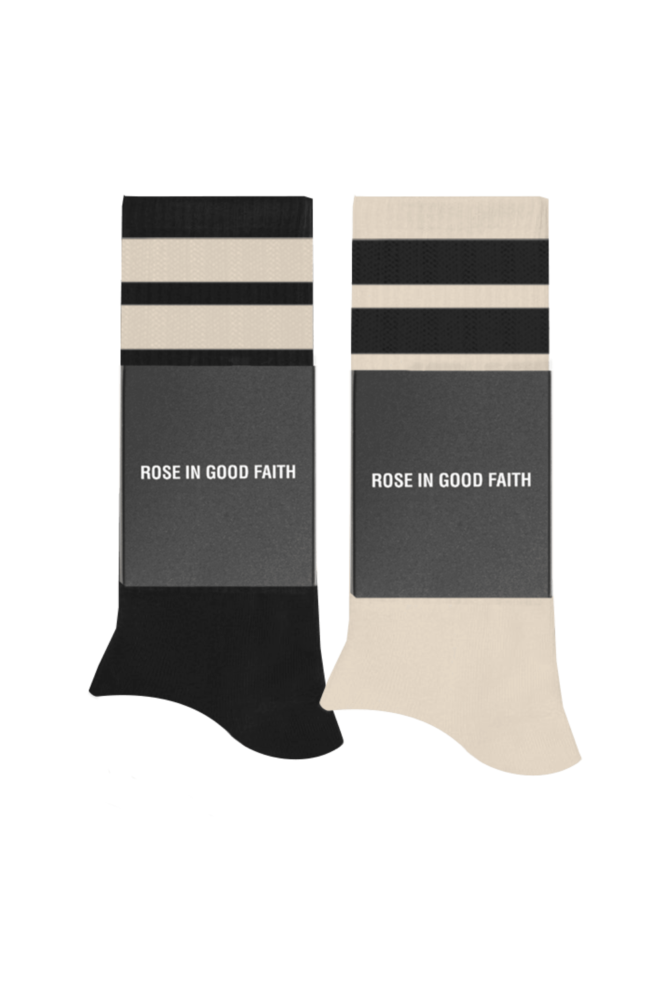 BLACK WATER SOCK 2 PACK - BLACK WATER SOCK 2 PACK - ROSE IN GOOD FAITH