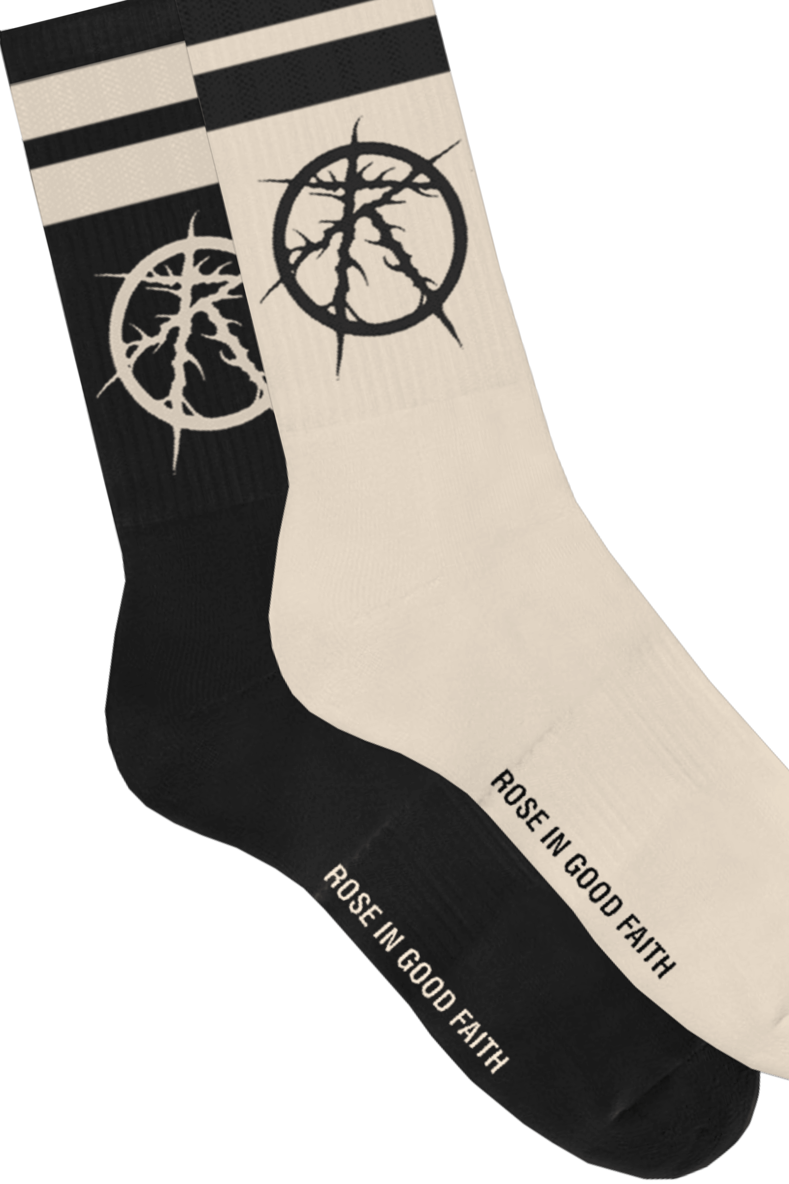 BLACK WATER SOCK 2 PACK - BLACK WATER SOCK 2 PACK - ROSE IN GOOD FAITH