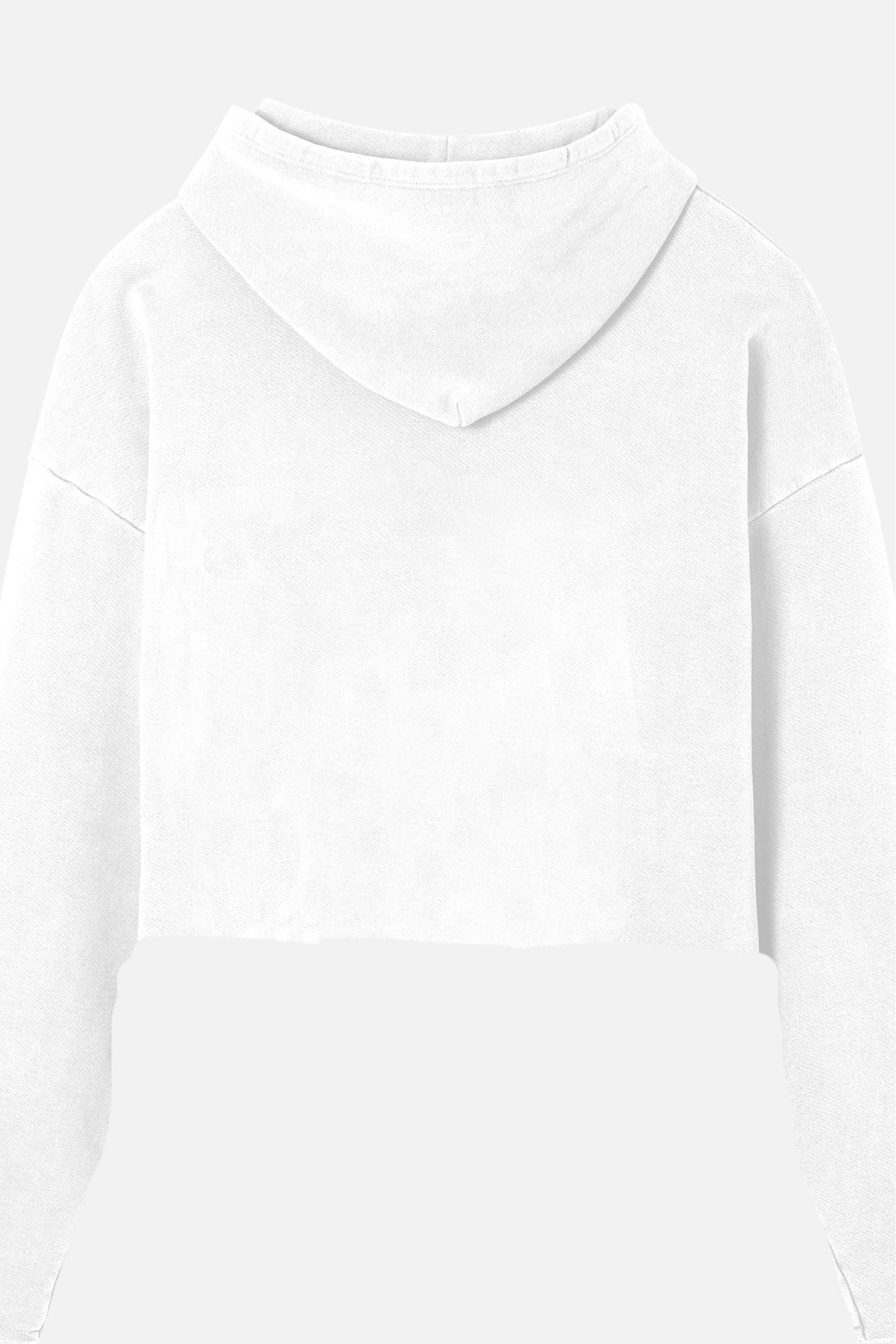 BURNING SKY CROPPED RAW HOODIE - BURNING SKY CROPPED RAW HOODIE - ROSE IN GOOD FAITH
