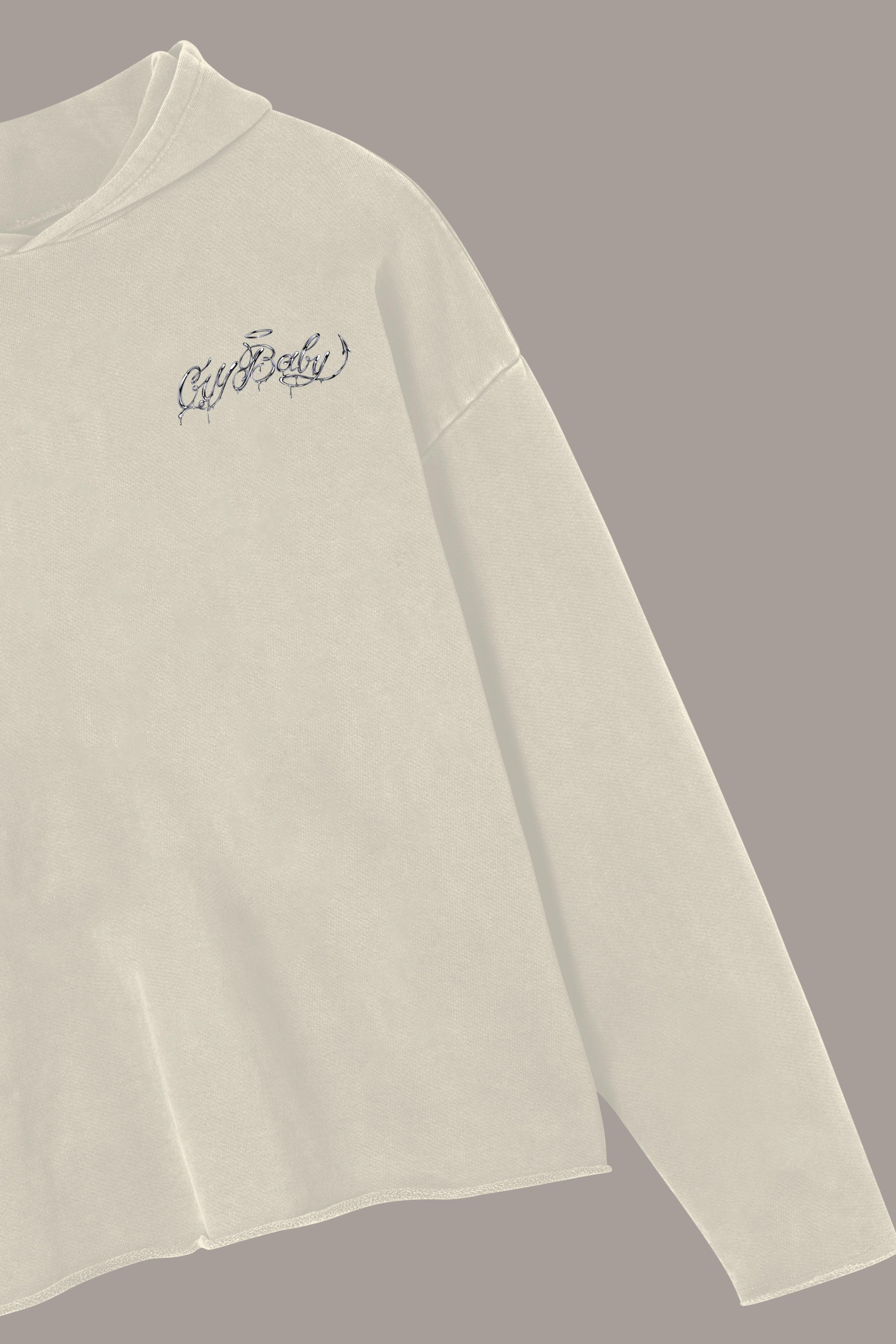 CRYBABY RAW HOODIE - CRYBABY RAW HOODIE - ROSE IN GOOD FAITH