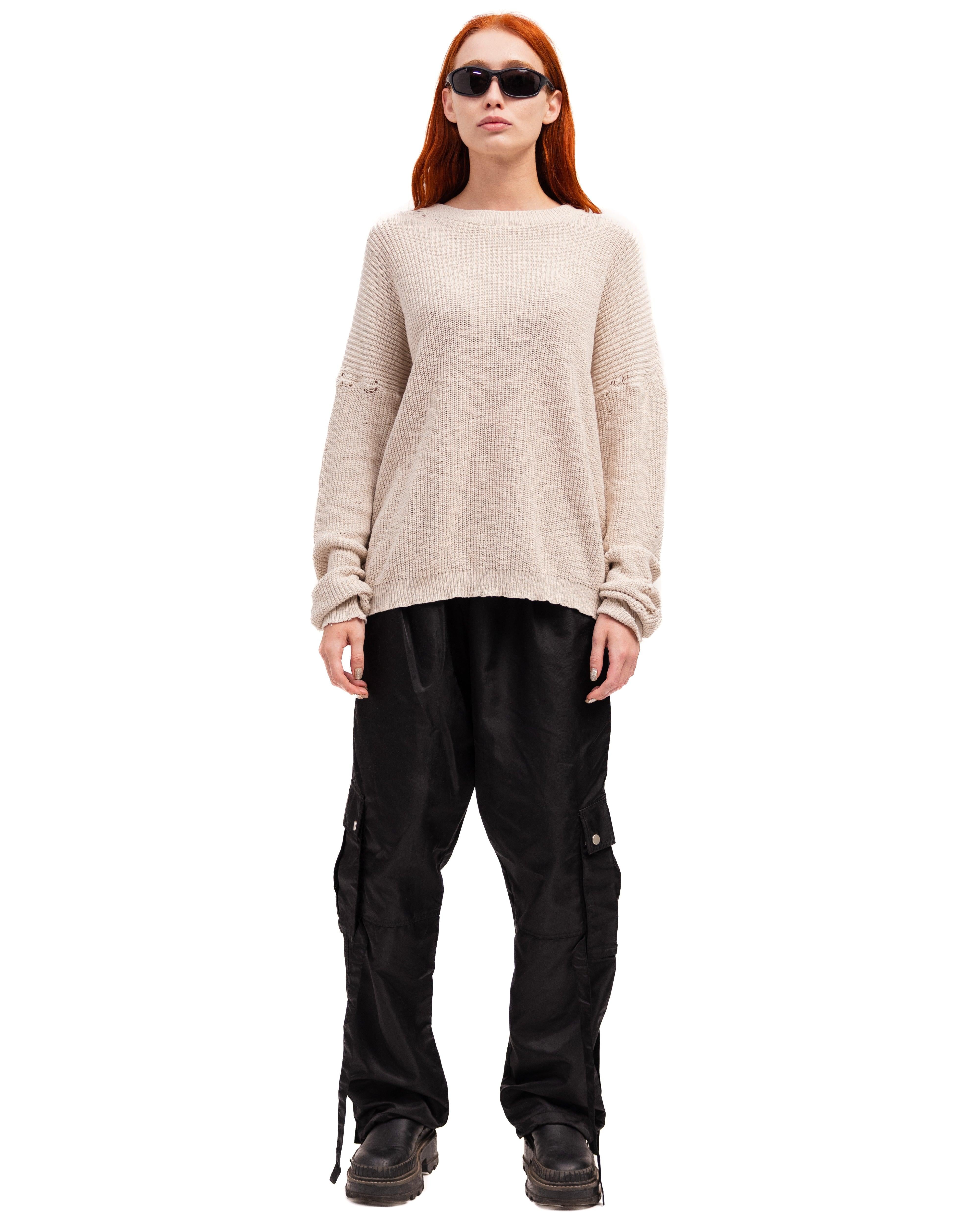 DESTROYED CREAME KNIT - DESTROYED CREAME KNIT - ROSE IN GOOD FAITH