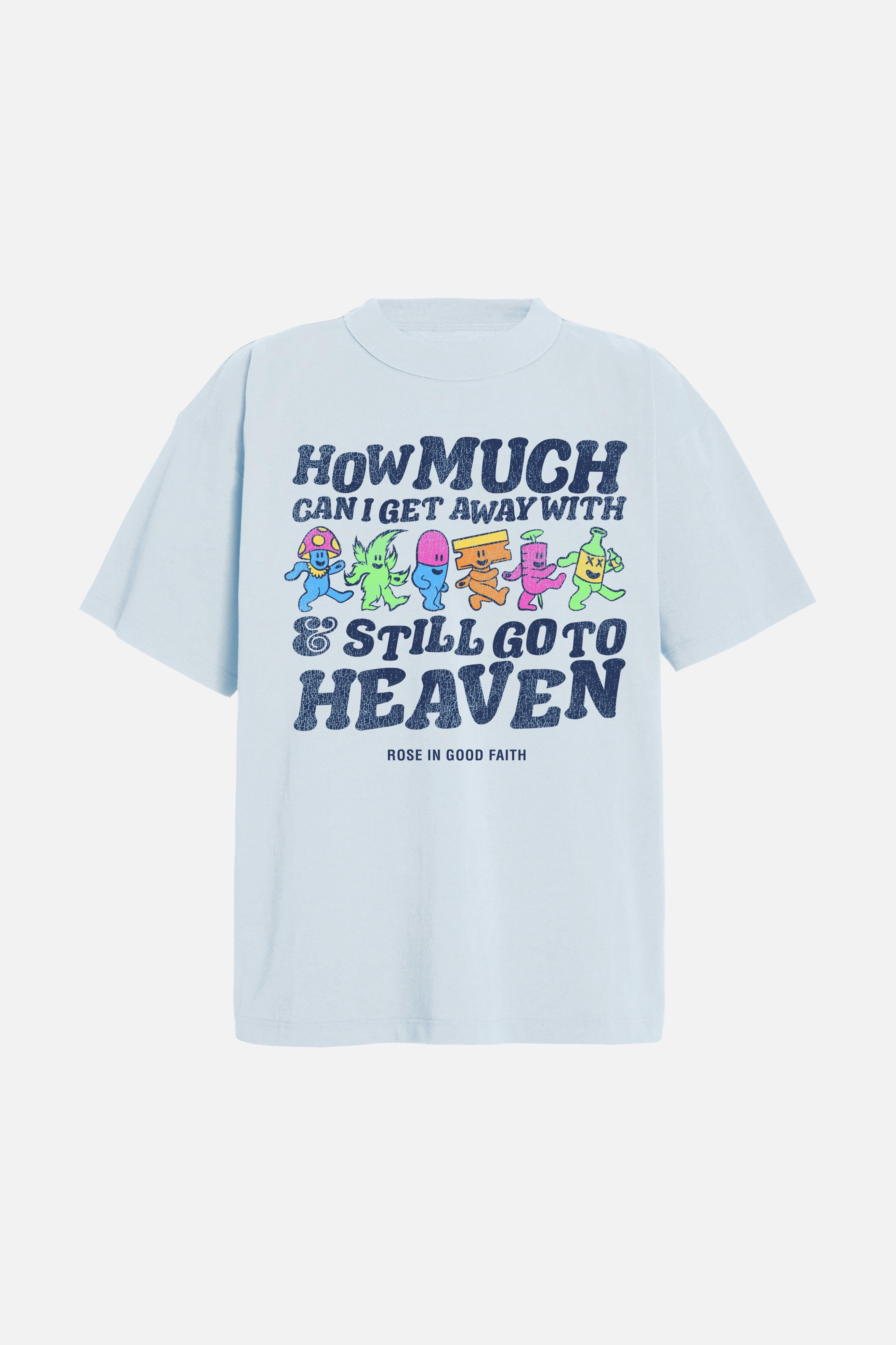 HEAVEN TEE BLUE - HEAVEN TEE BLUE - ROSE IN GOOD FAITH