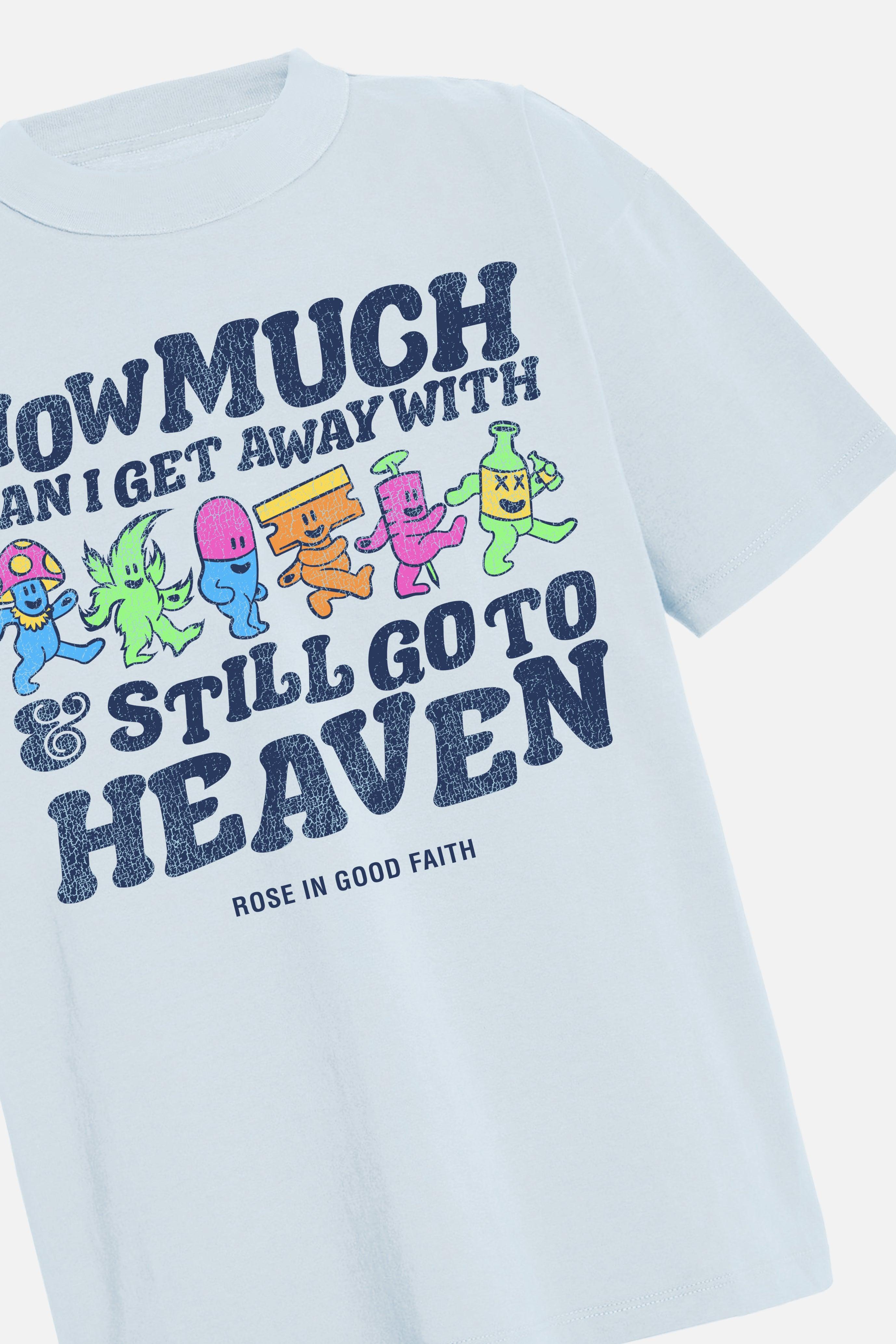 HEAVEN TEE BLUE - HEAVEN TEE BLUE - ROSE IN GOOD FAITH