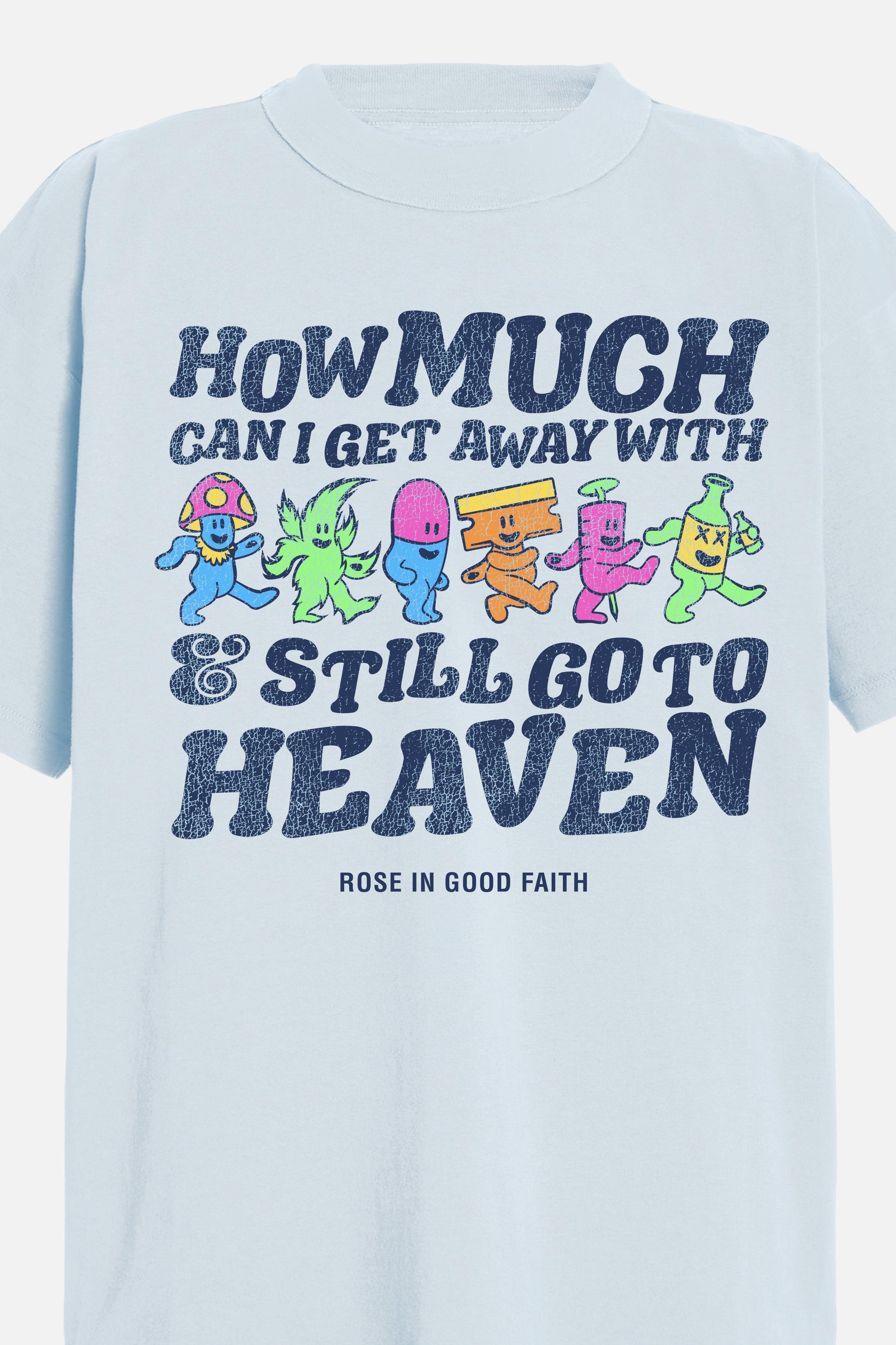 HEAVEN TEE BLUE - HEAVEN TEE BLUE - ROSE IN GOOD FAITH