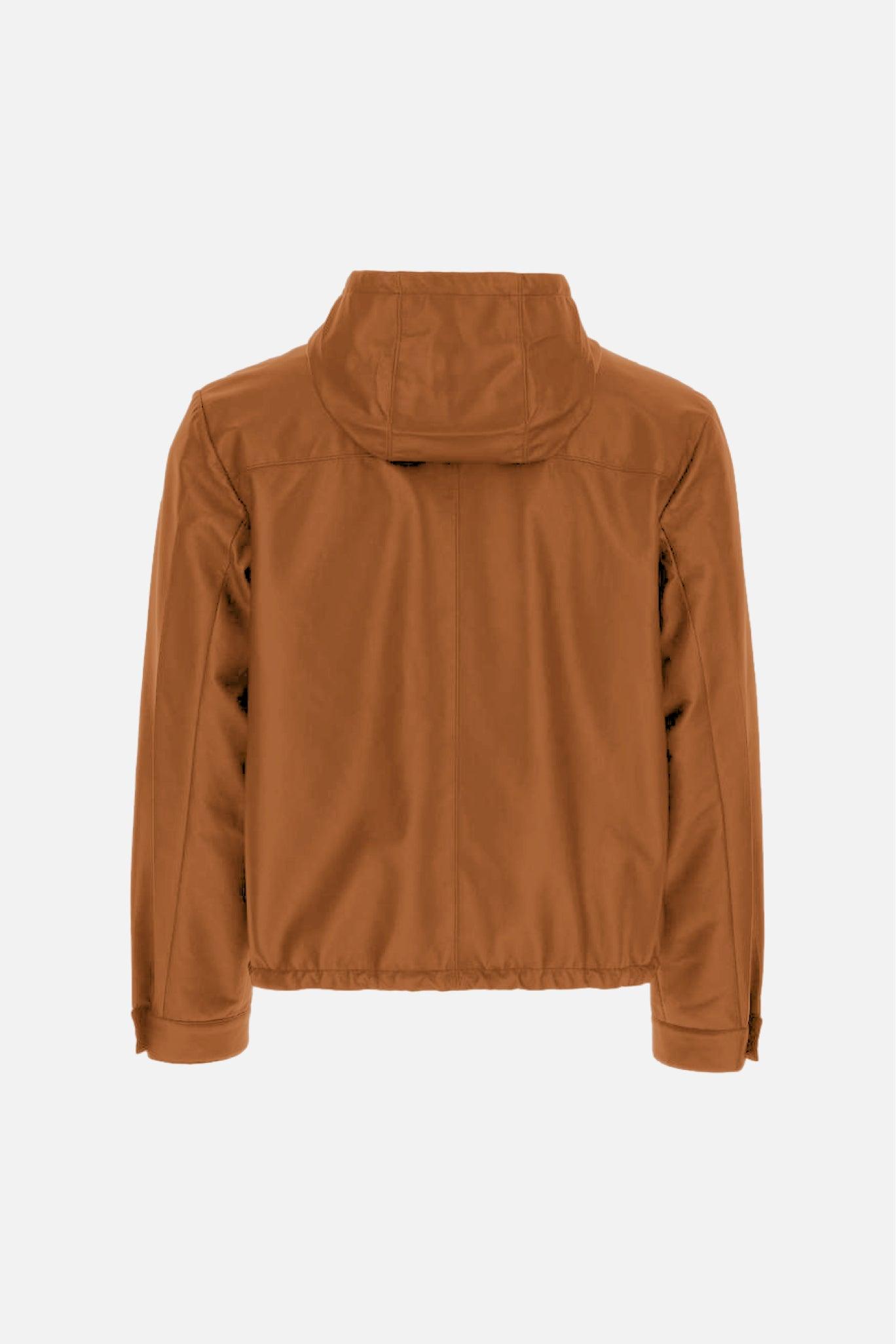 LEATHER ZIP HOODIE - LEATHER ZIP HOODIE - ROSE IN GOOD FAITH