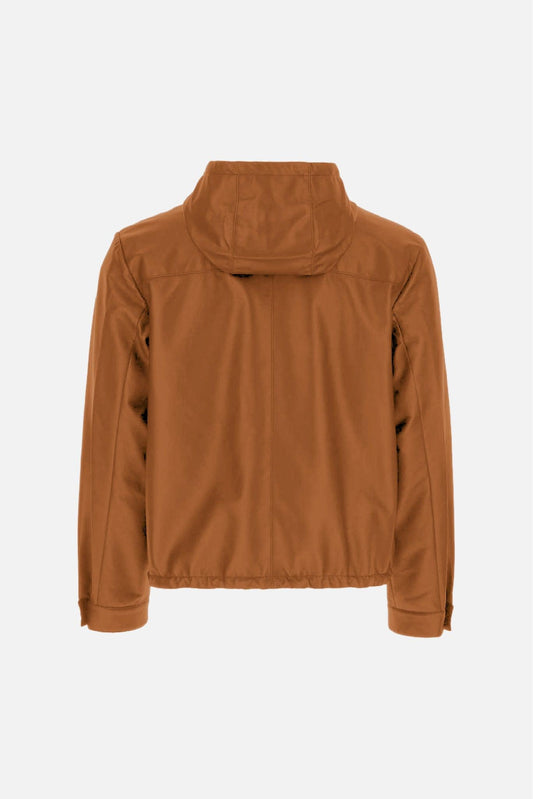 LEATHER ZIP HOODIE - LEATHER ZIP HOODIE - ROSE IN GOOD FAITH