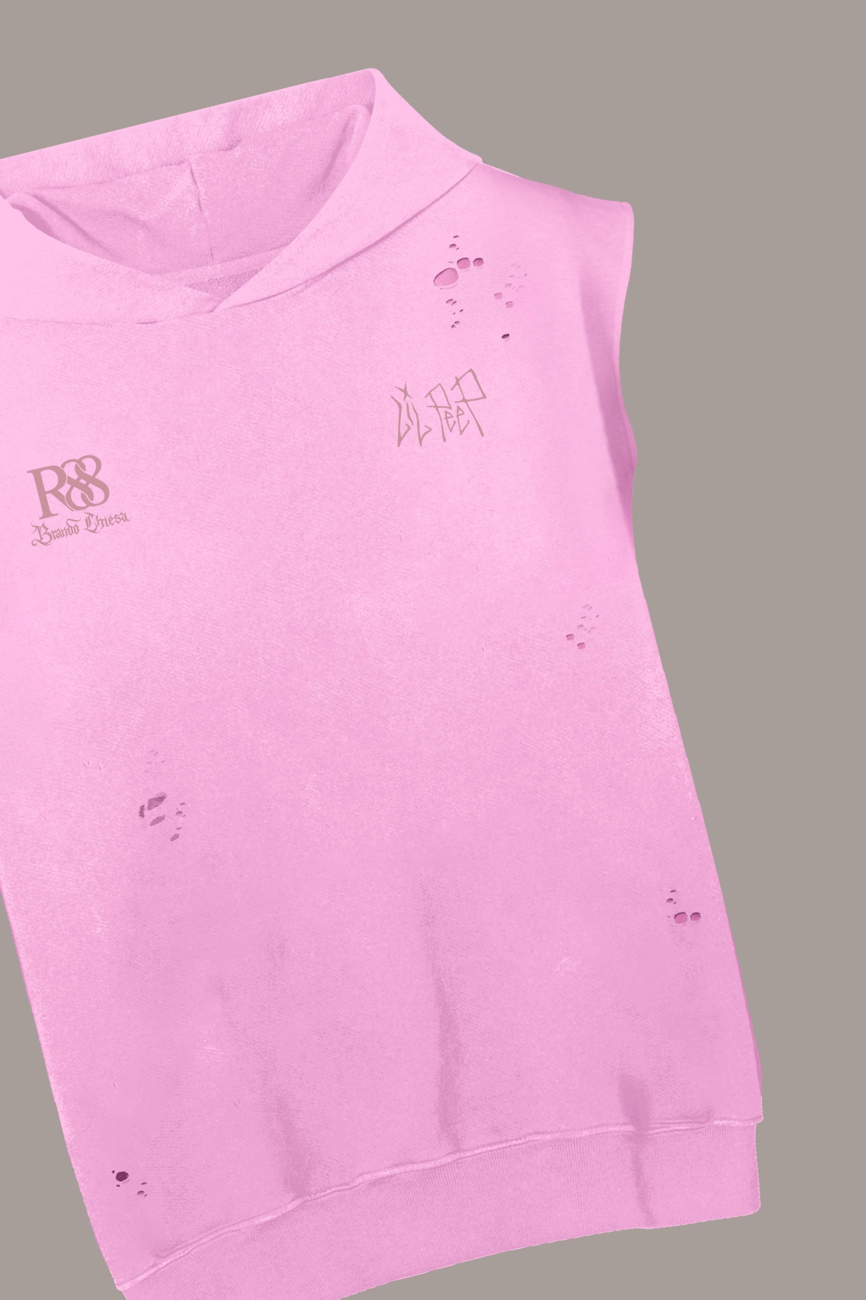 **LIMITED DECONSTRUCTED PATCH HOODIE - **LIMITED DECONSTRUCTED PATCH HOODIE - ROSE IN GOOD FAITH