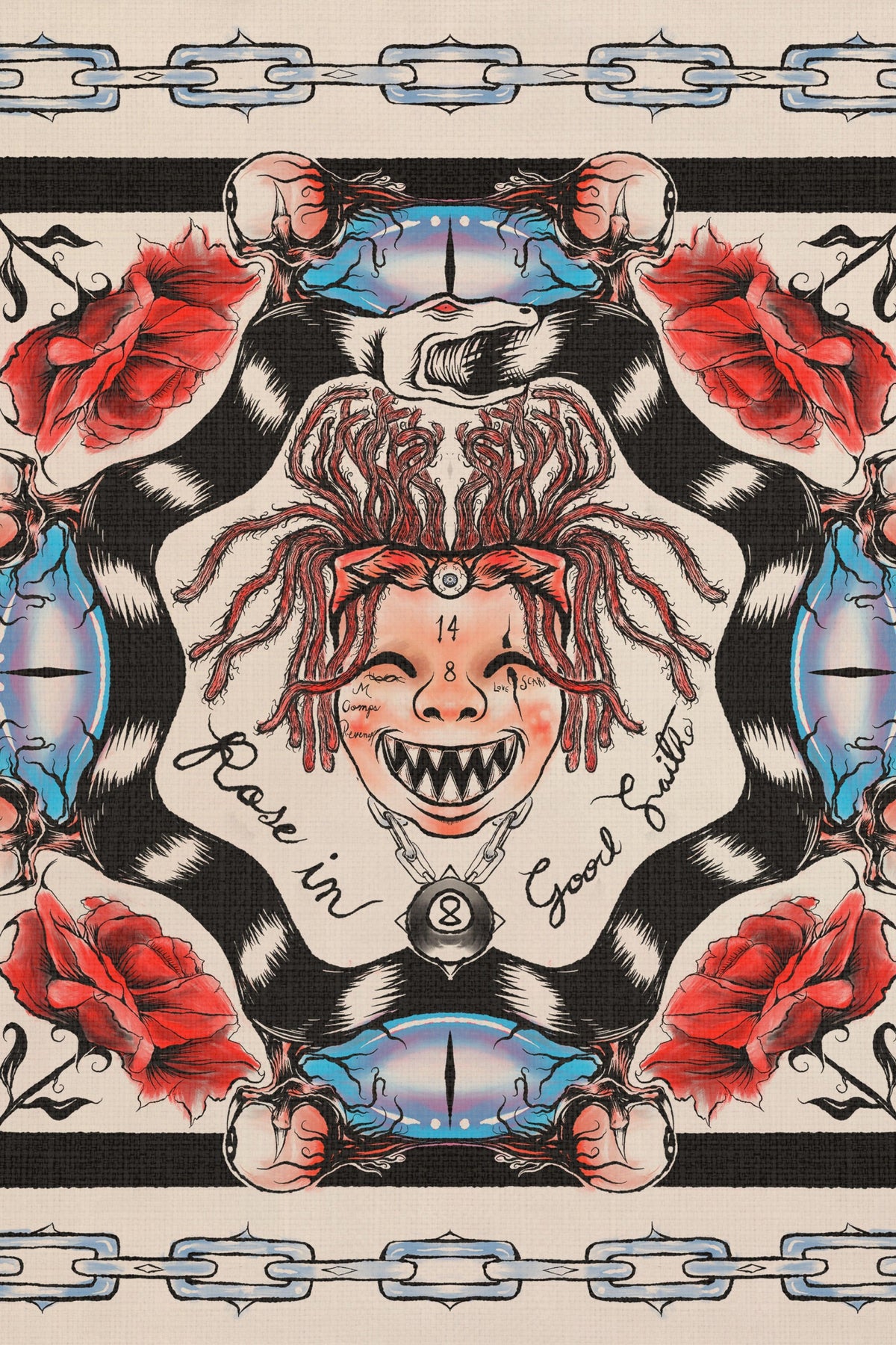 ORACLE BANDANNA - ORACLE BANDANNA - ROSE IN GOOD FAITH