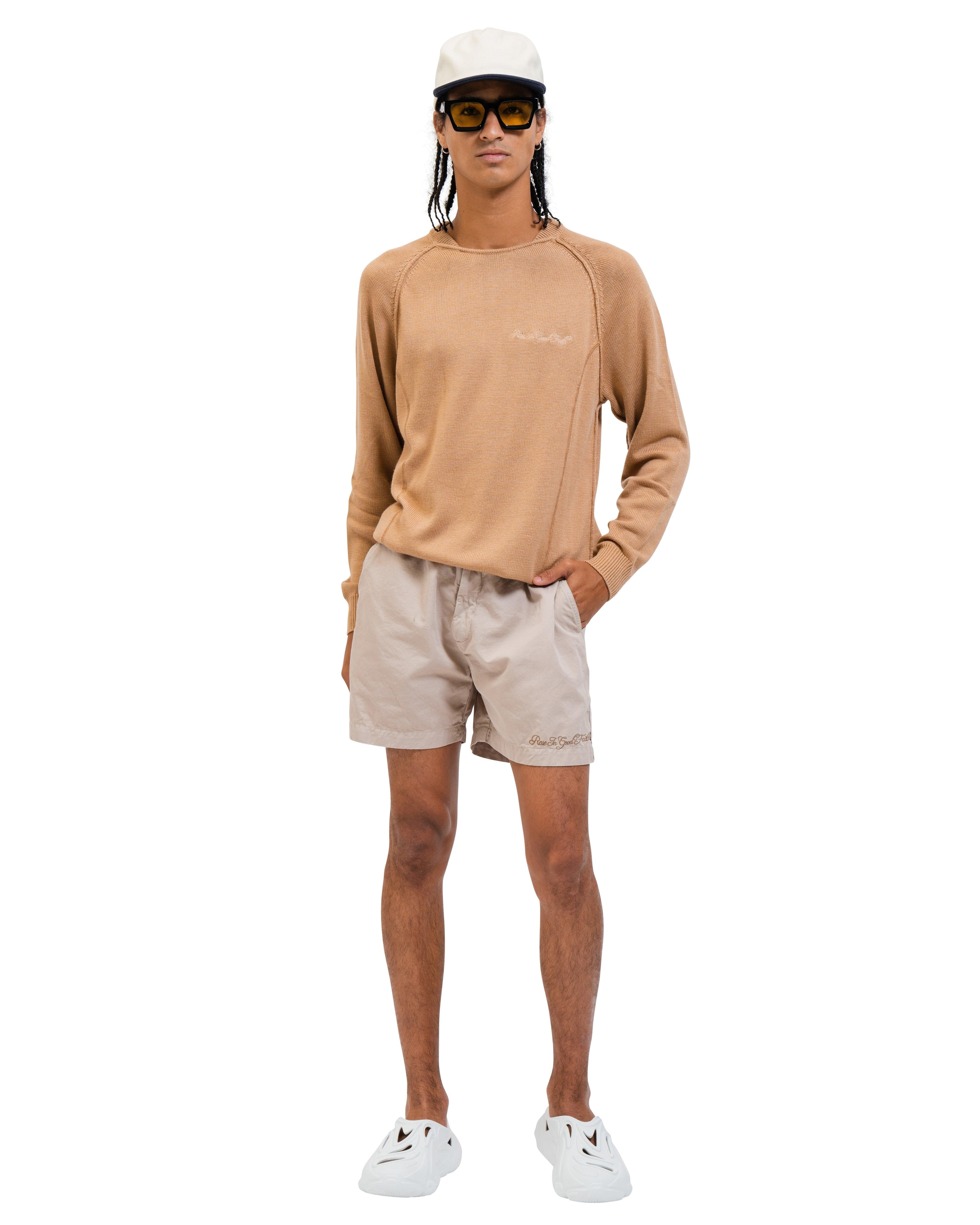 RUGBY KNIT SWEATER CAMEL - RUGBY KNIT SWEATER CAMEL - ROSE IN GOOD FAITH