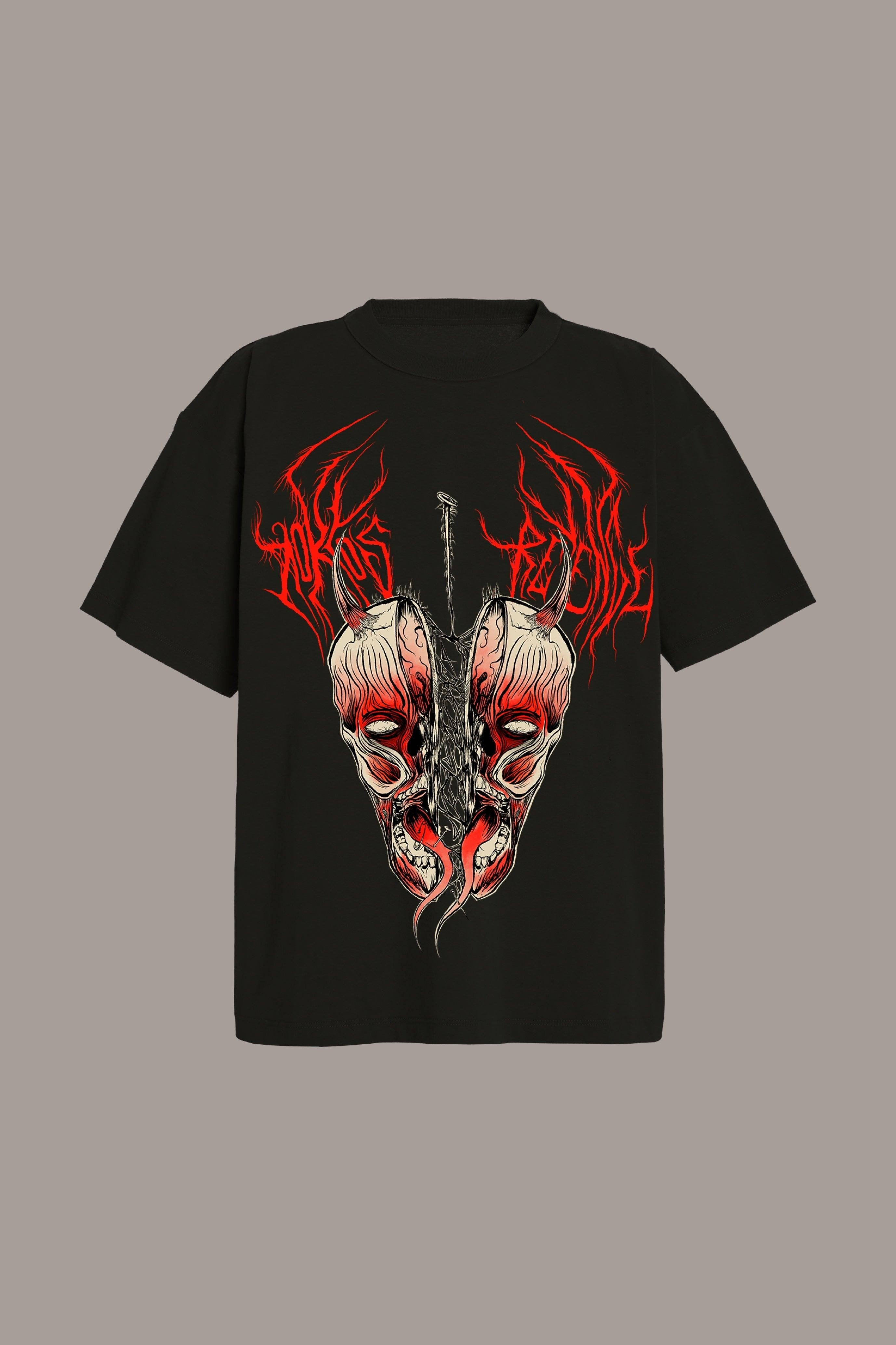 SPLIT PERSONALITY TEE - SPLIT PERSONALITY TEE - ROSE IN GOOD FAITH
