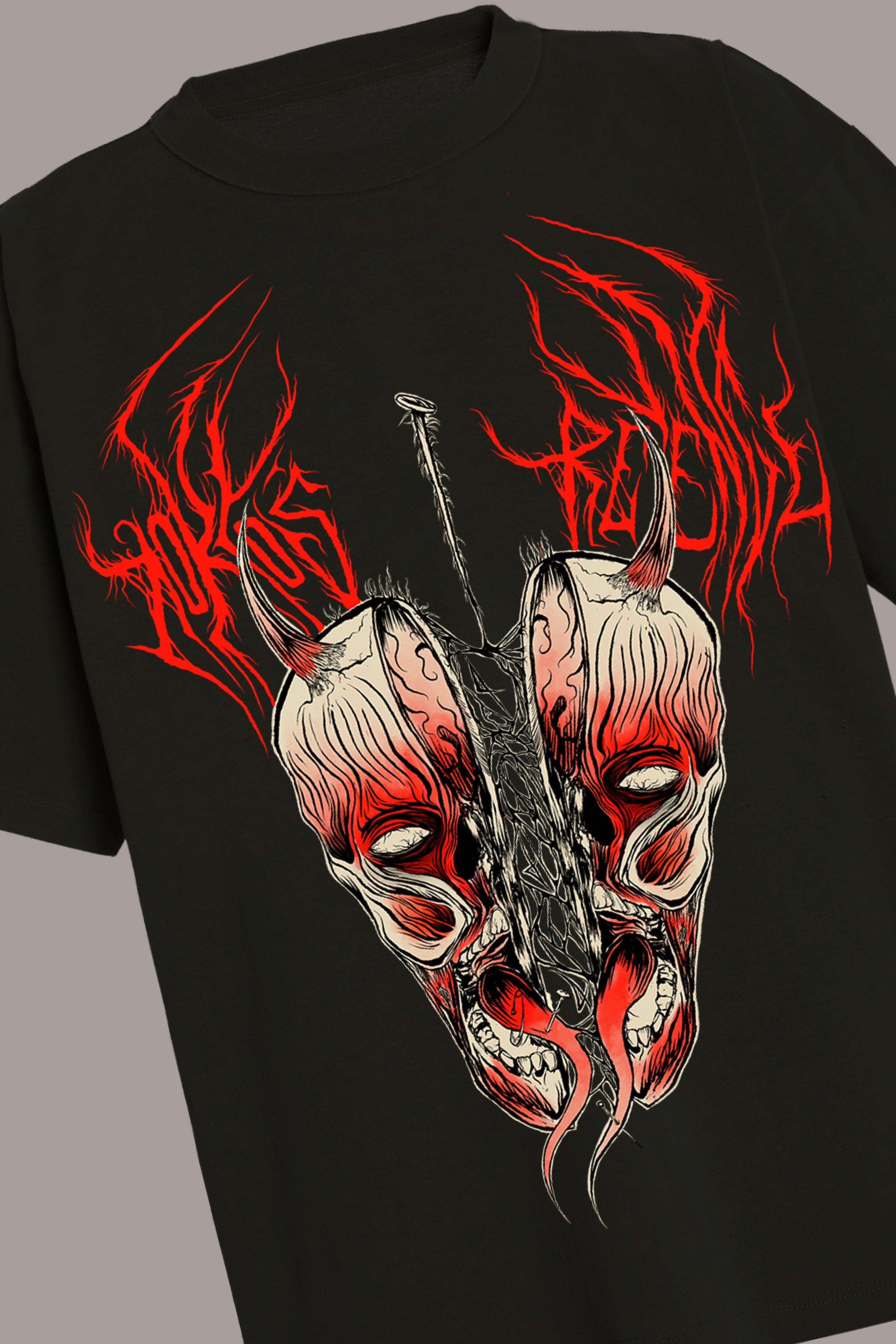 SPLIT PERSONALITY TEE - SPLIT PERSONALITY TEE - ROSE IN GOOD FAITH