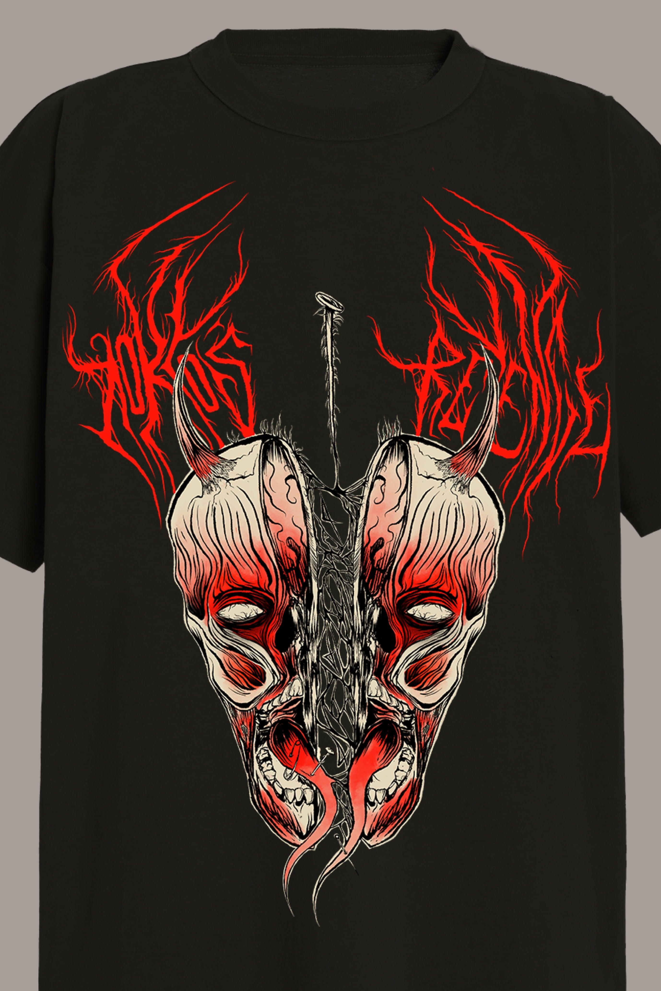 SPLIT PERSONALITY TEE - SPLIT PERSONALITY TEE - ROSE IN GOOD FAITH