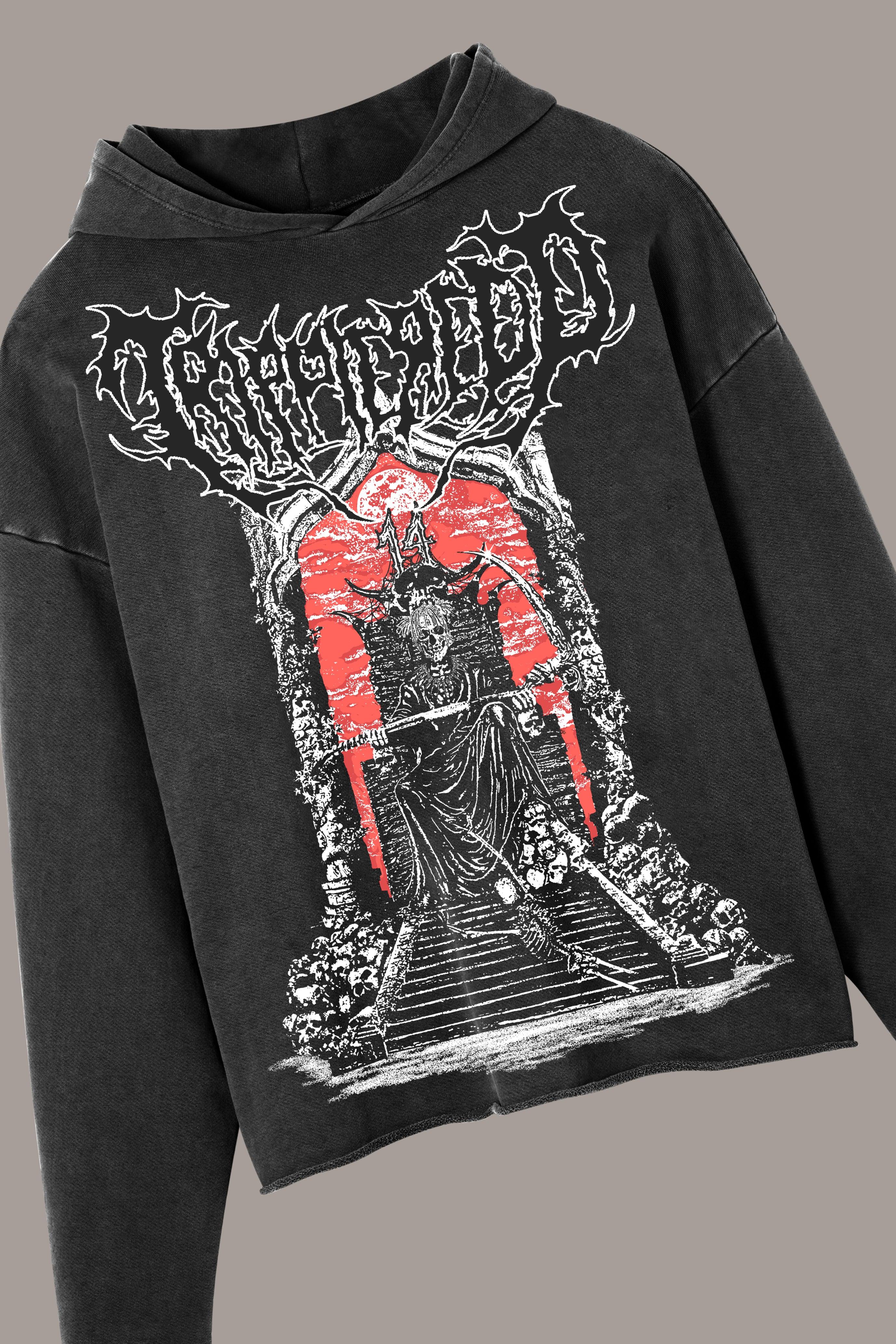 THRONE HOODIE - THRONE HOODIE - ROSE IN GOOD FAITH