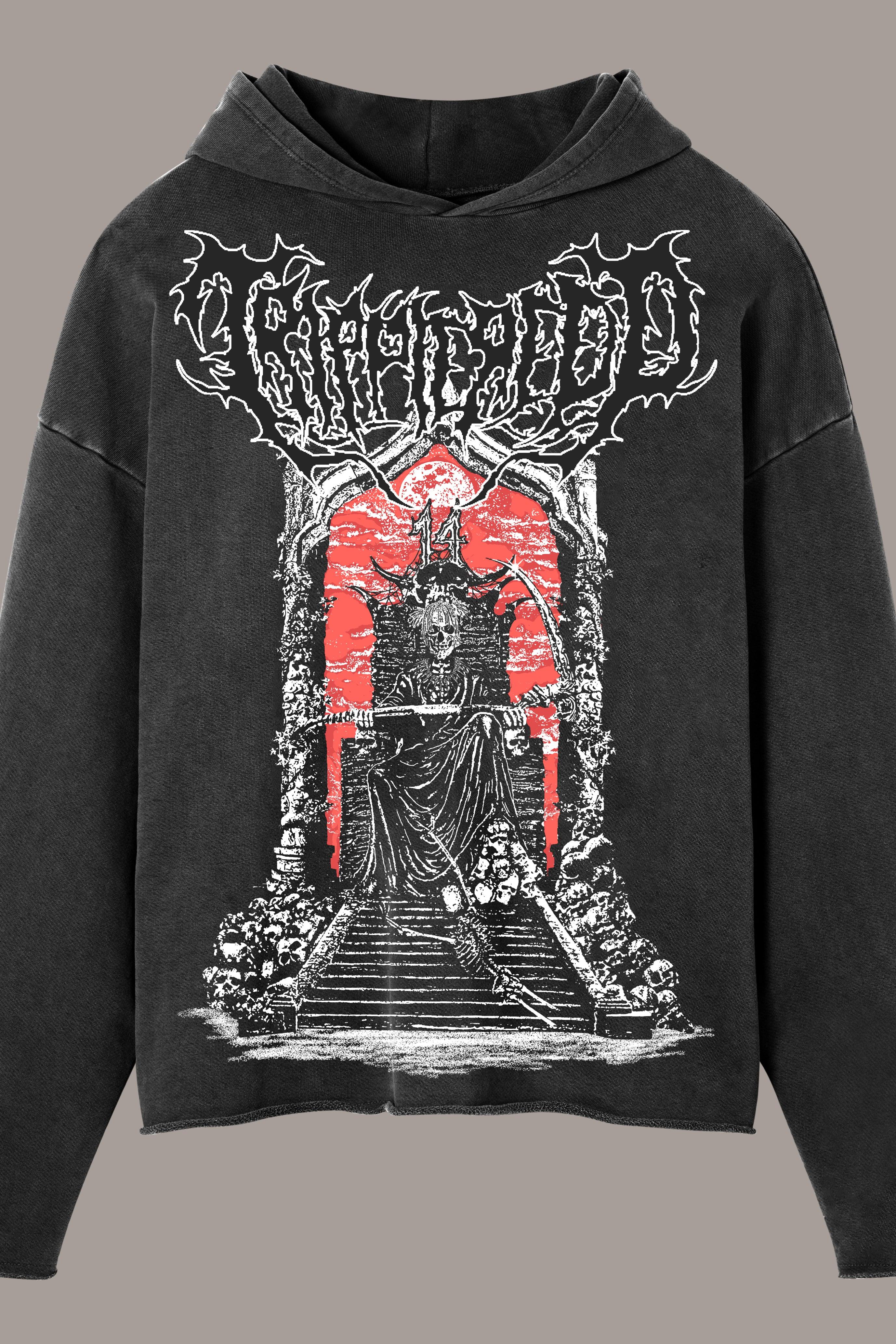 THRONE HOODIE - THRONE HOODIE - ROSE IN GOOD FAITH