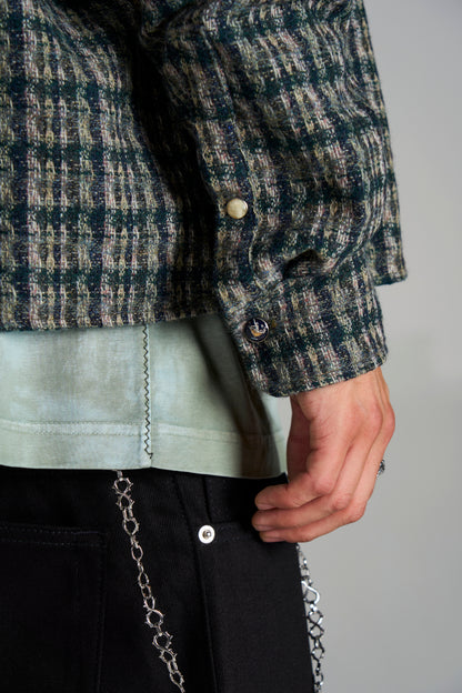 Japanese Tweed Shirt (Emerald)