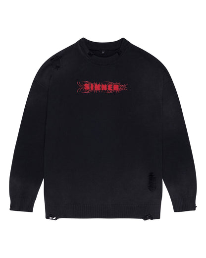 Sinner Knitted Crewneck