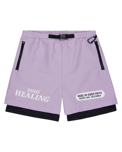 LILAC UTILITY HEALING SHORTS