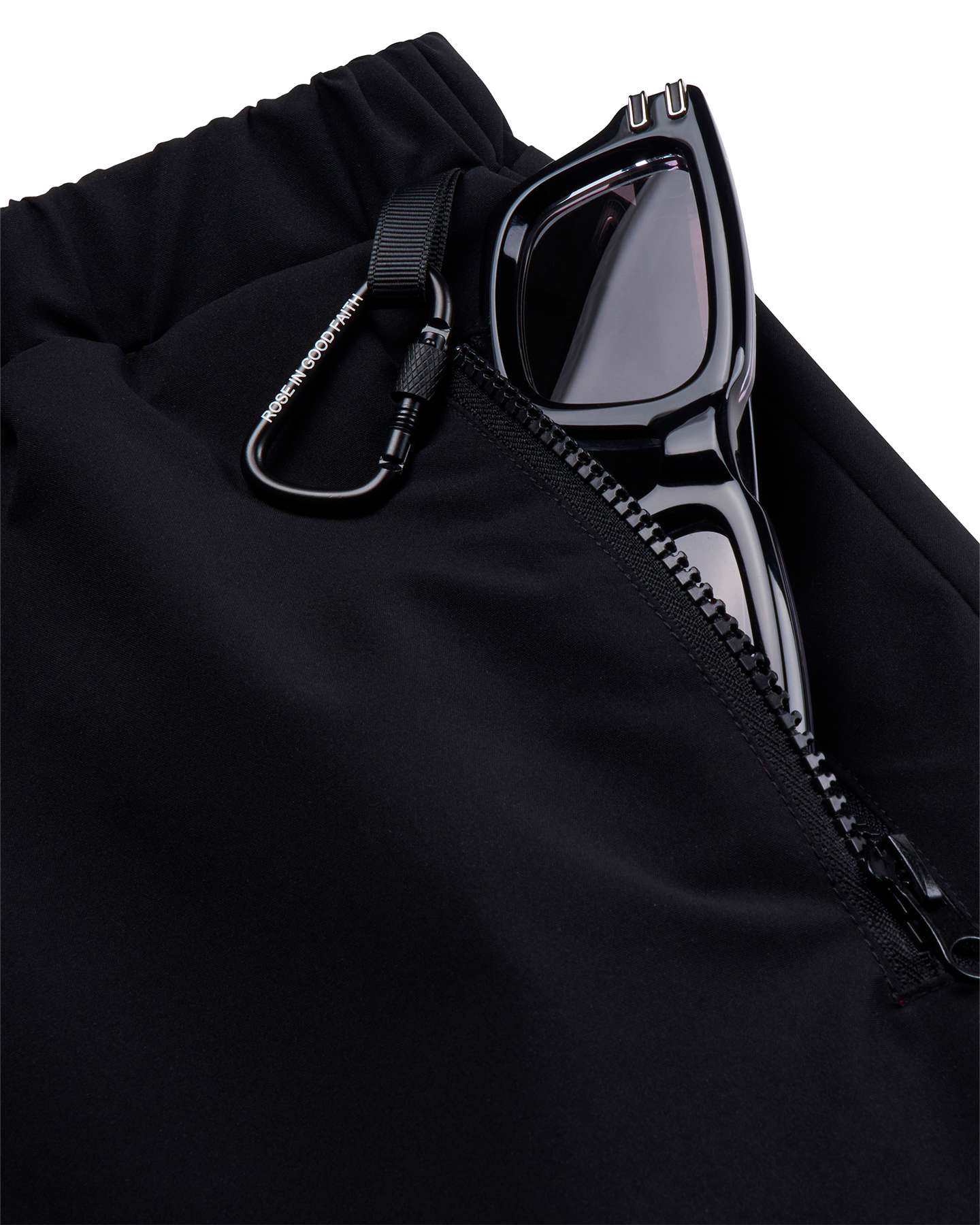 BLACK UTILITY HEALING SHORTS
