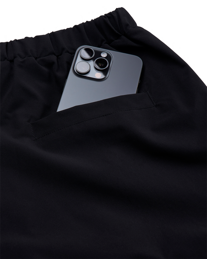 BLACK UTILITY HEALING SHORTS