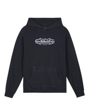 Faded Black Astrology Front Logo Hoodie