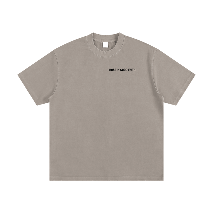 Heavyweight Vintage Washed Frayed T-Shirt