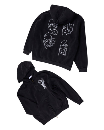 Blinker Fluid Vintage Washed Zip Up