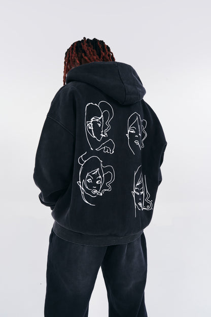 Blinker Fluid Vintage Washed Zip Up