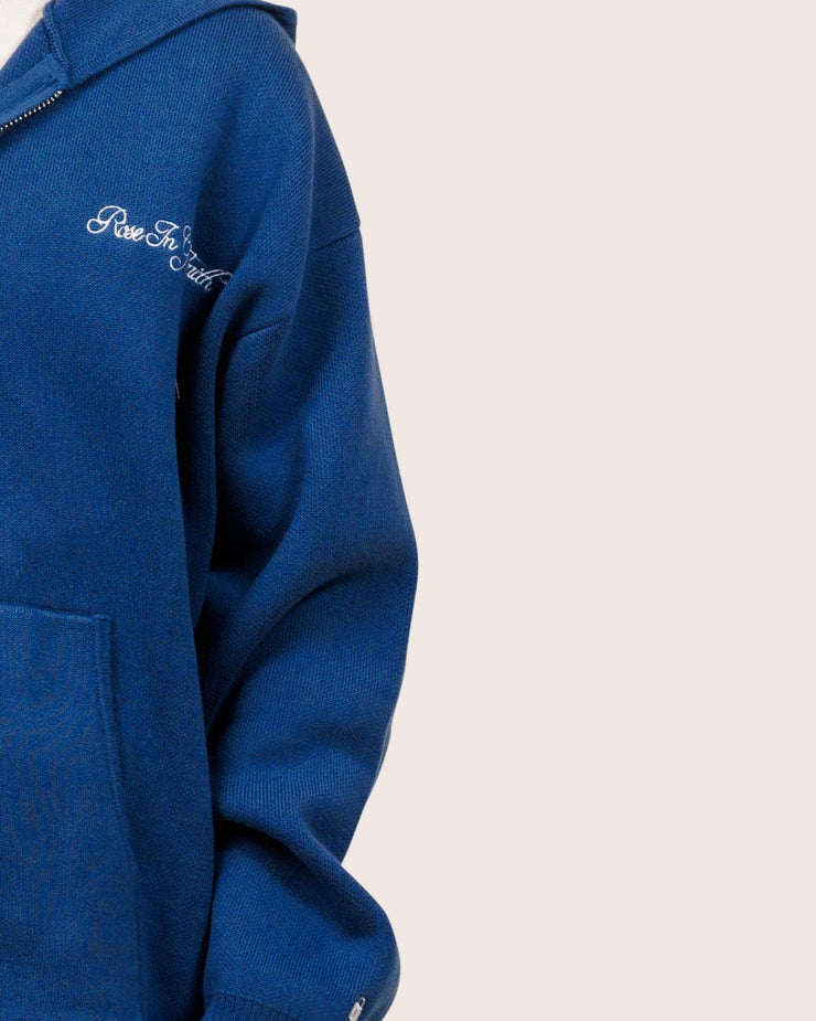 CASHMERE ZIP HOODIE - CASHMERE ZIP HOODIE - ROSE IN GOOD FAITH