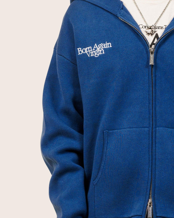 CASHMERE ZIP HOODIE - CASHMERE ZIP HOODIE - ROSE IN GOOD FAITH