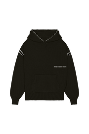 5 GAUGE KNIT HOODIE - 5 GAUGE KNIT HOODIE - ROSE IN GOOD FAITH