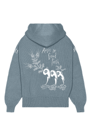 5 GAUGE KNIT HOODIE - 5 GAUGE KNIT HOODIE - ROSE IN GOOD FAITH