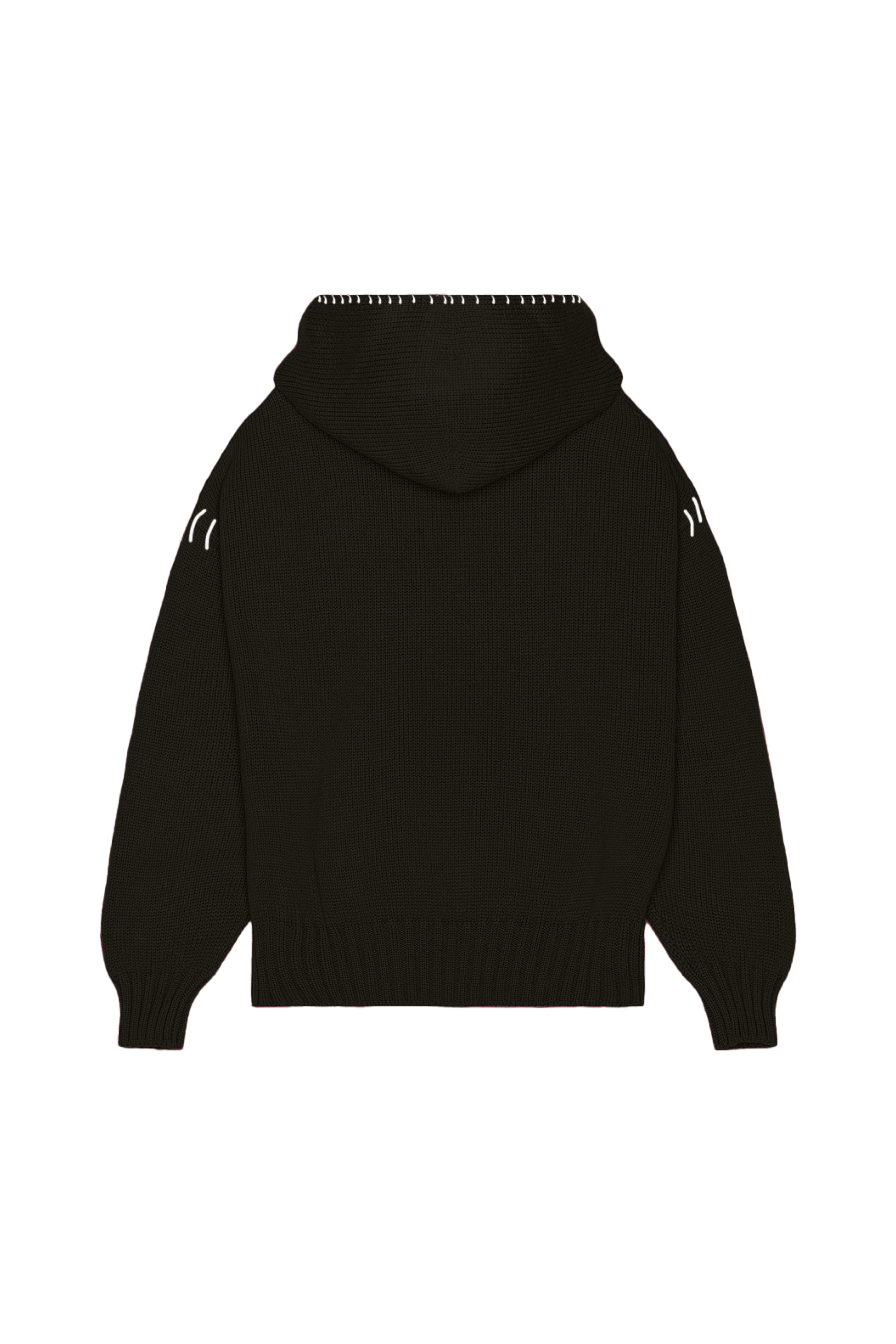 5 GAUGE KNIT HOODIE - 5 GAUGE KNIT HOODIE - ROSE IN GOOD FAITH