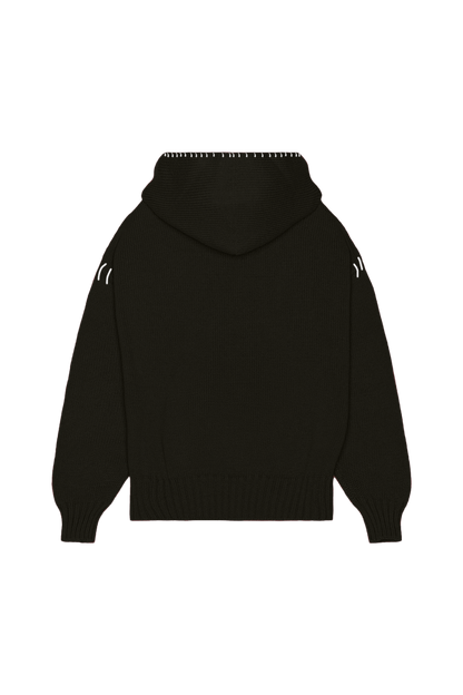 5 GAUGE KNIT HOODIE - 5 GAUGE KNIT HOODIE - ROSE IN GOOD FAITH