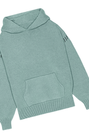 5 GAUGE KNIT HOODIE - 5 GAUGE KNIT HOODIE - ROSE IN GOOD FAITH