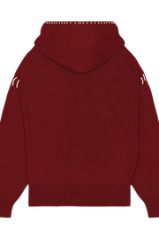 5 GAUGE KNIT HOODIE - 5 GAUGE KNIT HOODIE - ROSE IN GOOD FAITH