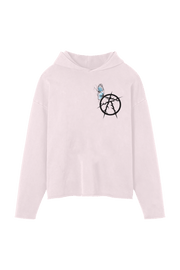 BLACK WATER RAW HOODIE PINK - BLACK WATER RAW HOODIE PINK - ROSE IN GOOD FAITH