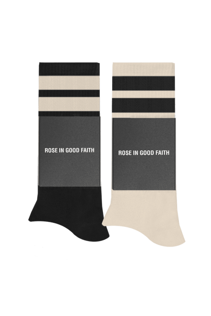 BLACK WATER SOCK 2 PACK - BLACK WATER SOCK 2 PACK - ROSE IN GOOD FAITH