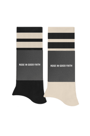BLACK WATER SOCK 2 PACK - BLACK WATER SOCK 2 PACK - ROSE IN GOOD FAITH
