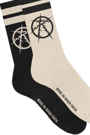 BLACK WATER SOCK 2 PACK - BLACK WATER SOCK 2 PACK - ROSE IN GOOD FAITH
