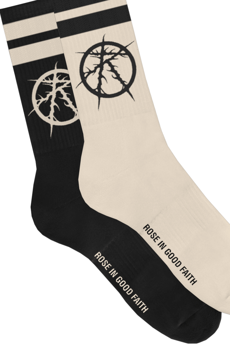 BLACK WATER SOCK 2 PACK - BLACK WATER SOCK 2 PACK - ROSE IN GOOD FAITH