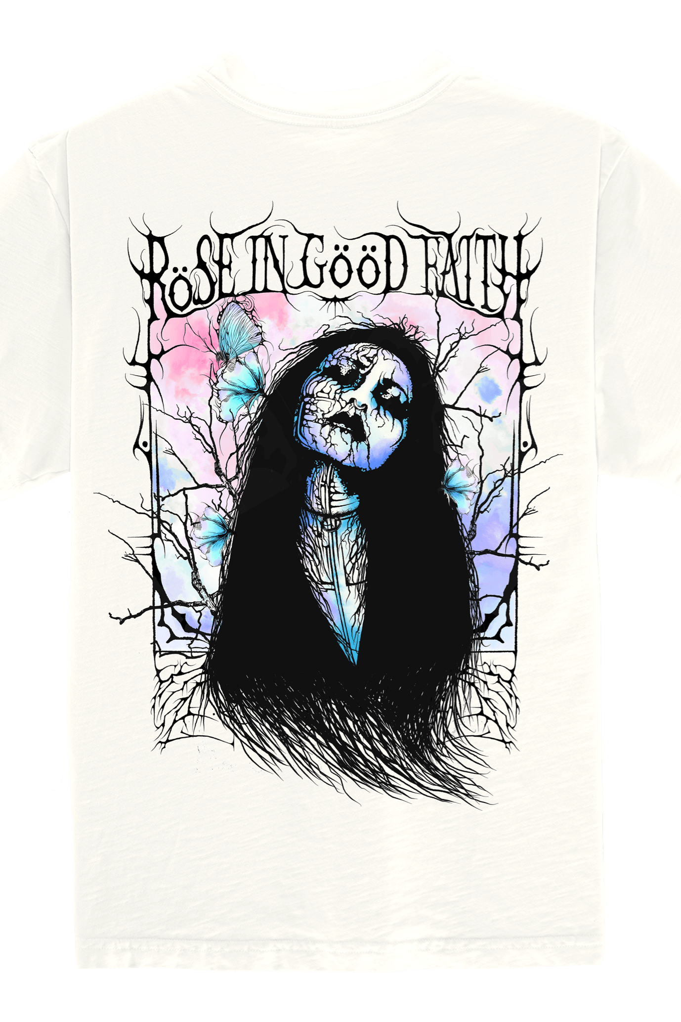 BLACK WATER TEE CLOUD DANCER - BLACK WATER TEE CLOUD DANCER - ROSE IN GOOD FAITH