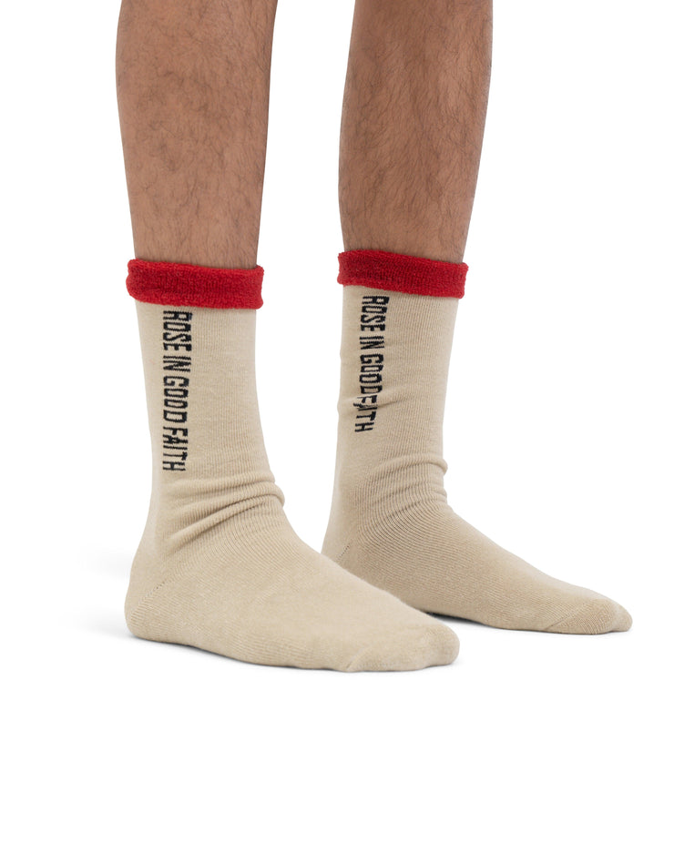 BOUCLE SOCK - BOUCLE SOCK - ROSE IN GOOD FAITH