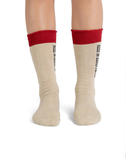 BOUCLE SOCK - BOUCLE SOCK - ROSE IN GOOD FAITH