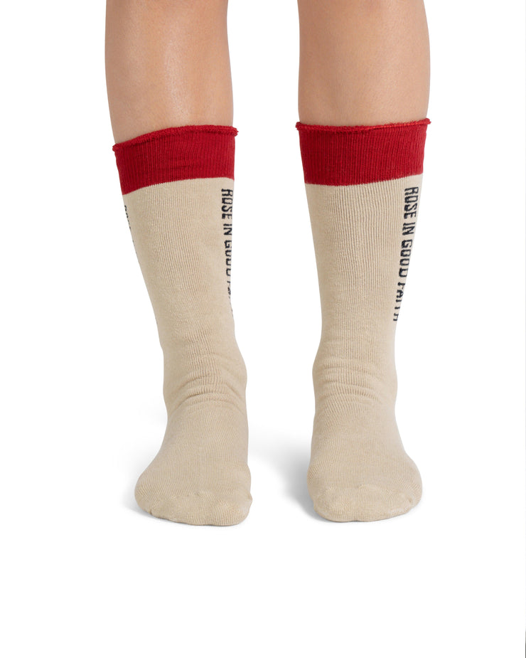 BOUCLE SOCK - BOUCLE SOCK - ROSE IN GOOD FAITH