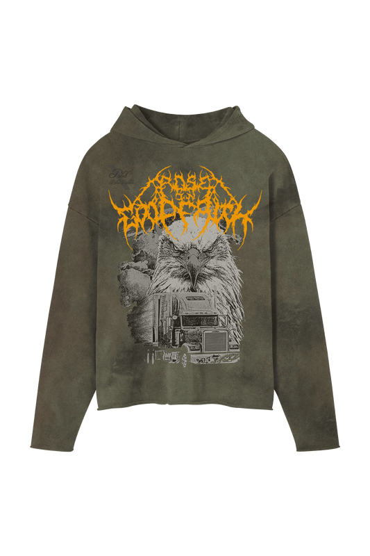 CAMO RAW HOODIE - CAMO RAW HOODIE - ROSE IN GOOD FAITH
