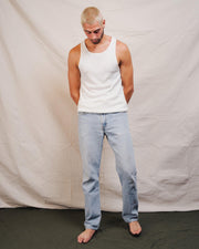 CASHMERE BLEND TANK TOP WHITE - CASHMERE BLEND TANK TOP WHITE - ROSE IN GOOD FAITH